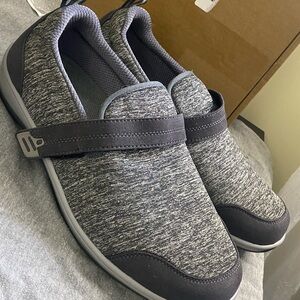 Orthofeet Shoes Womens 12 Gray Quincy Orthopedic Walking Slip On Sneakers
